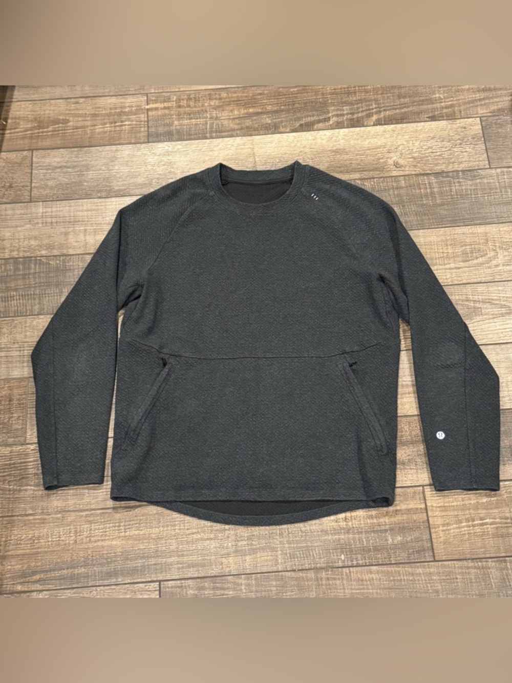 Lululemon Sweatshirt Mens Gray At Ease Crew Pullover Crewneck Gym Medium